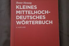 Books / literature: Kleines Mittelhochdeutsches Wörterbuch