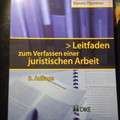 Libri / letteratura : Leitfaden zum Verfassen einer juristischen Arbeit